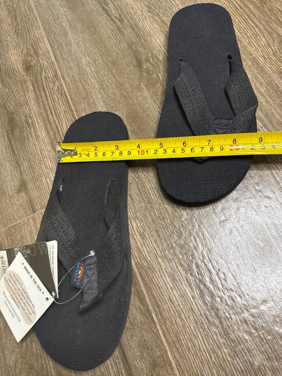 NWT Rainbow Sandals Double Layer Hemp Strap Men\'s 8.5/9.5 main image 5